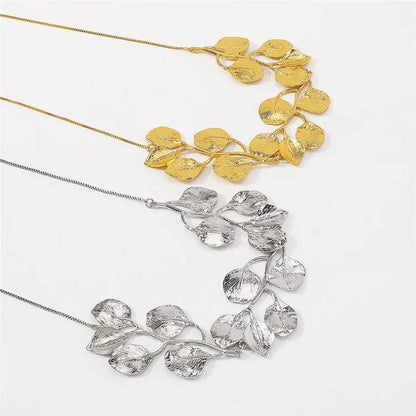 Chloe - Leaf Statement Necklace
