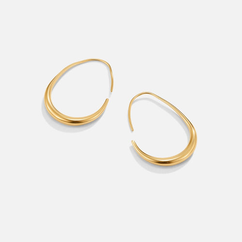 Nica - Gold Hoop Earrings