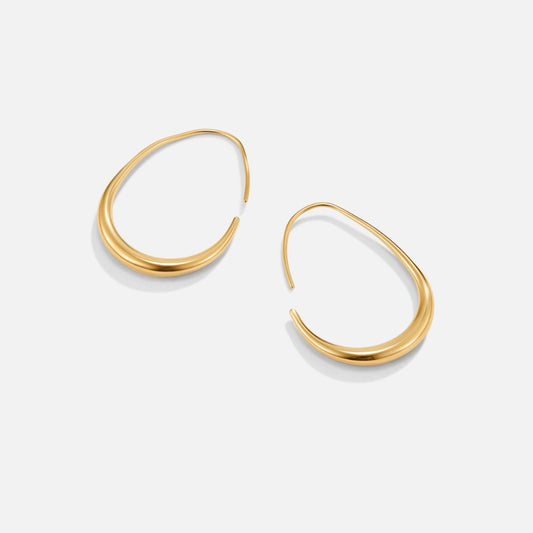 Nica - Gold Hoop Earrings