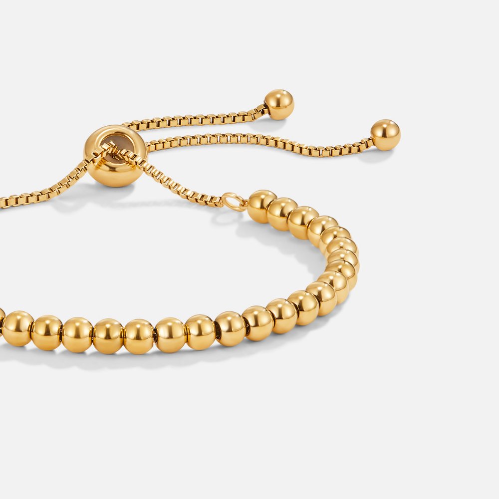 Aisley - Beaded Gold Bracelet