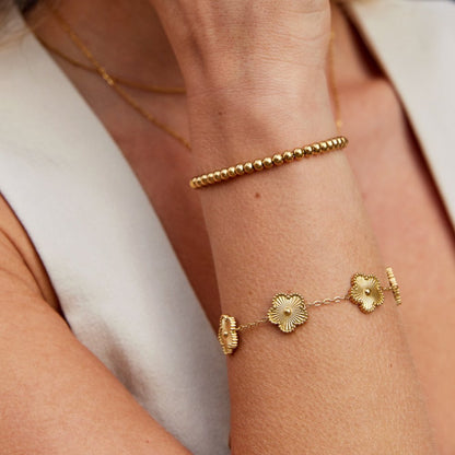Aisley - Beaded Gold Bracelet
