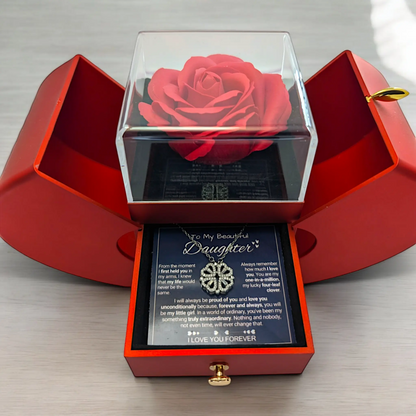 To My Daughter - Forever Rose 4 Leaf Clover