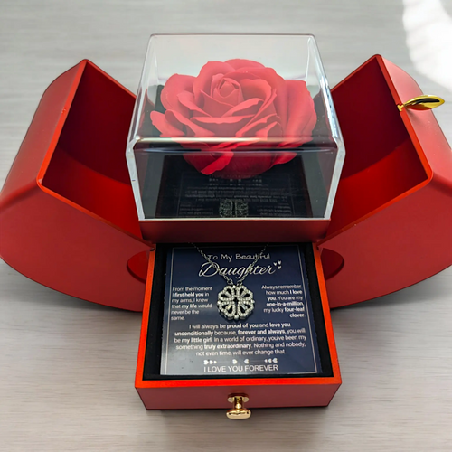 To My Daughter - Forever Rose 4 Leaf Clover