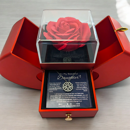 To My Daughter - Forever Rose 4 Leaf Clover