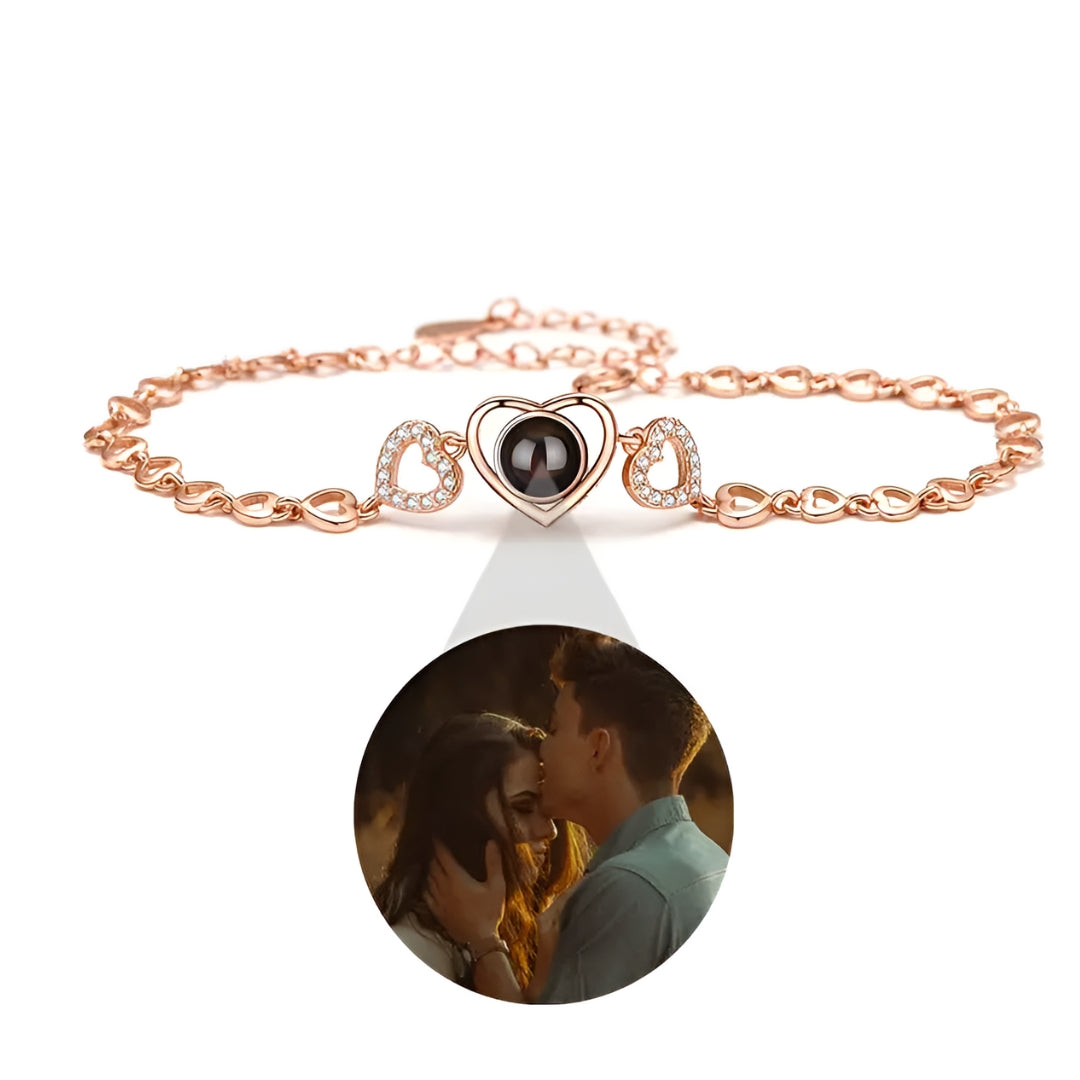 Personalized Heart Photo Bracelet