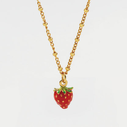 Juniper - Fruit Enamel Necklace