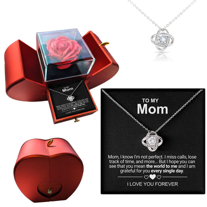To My Mom - Forever Rose  Apple Box