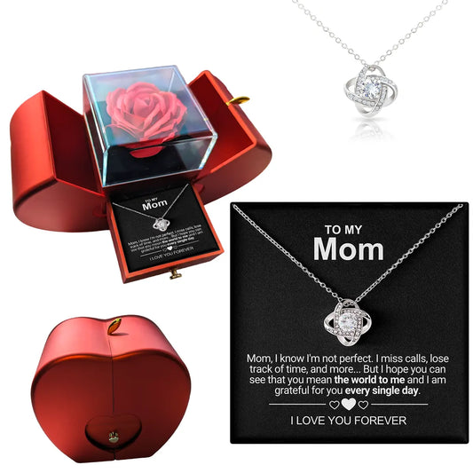 To My Mom - Forever Rose  Apple Box