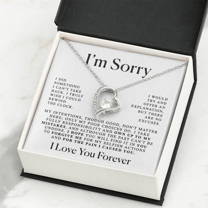Apology Gift For Her - Heart necklace