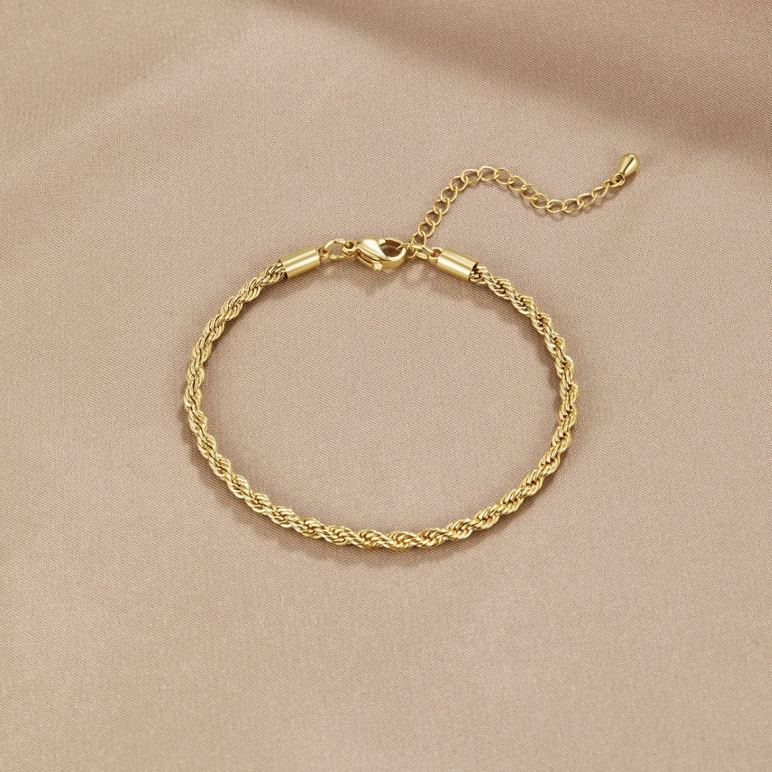 Anna - Twisted Gold Chain Bracelet