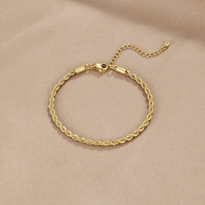 Anna - Twisted Gold Chain Bracelet