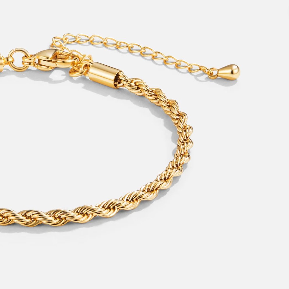 Anna - Twisted Gold Chain Bracelet