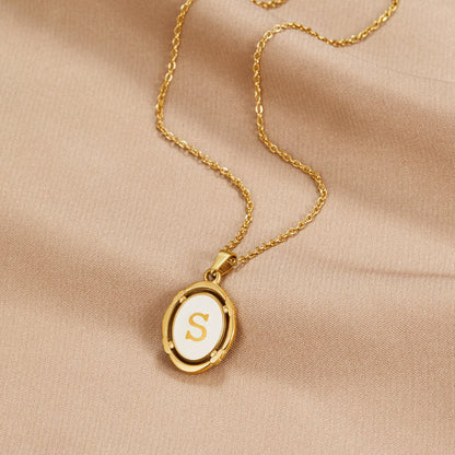 Trinity - Vintage Gold Letter Necklace