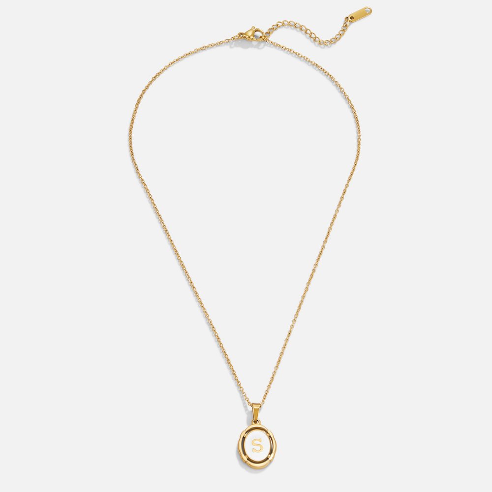 Trinity - Vintage Gold Letter Necklace